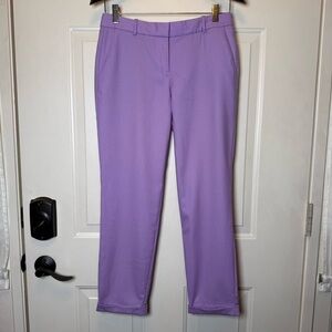 J. Crew Cafe Capri in Lilac Sz 0 Lightweight Wool.